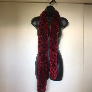 Red Fluffy soft scarf